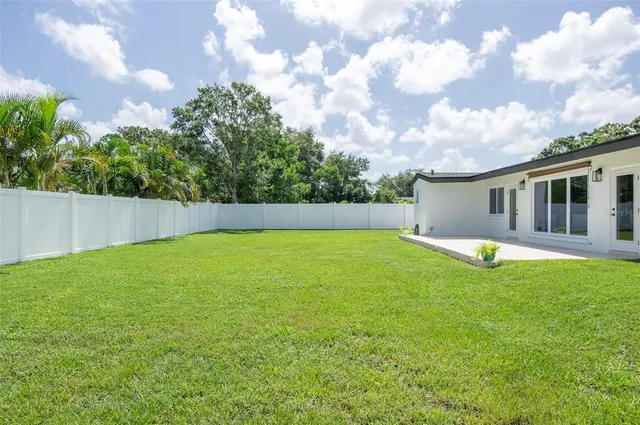 an aerial view of city and lake