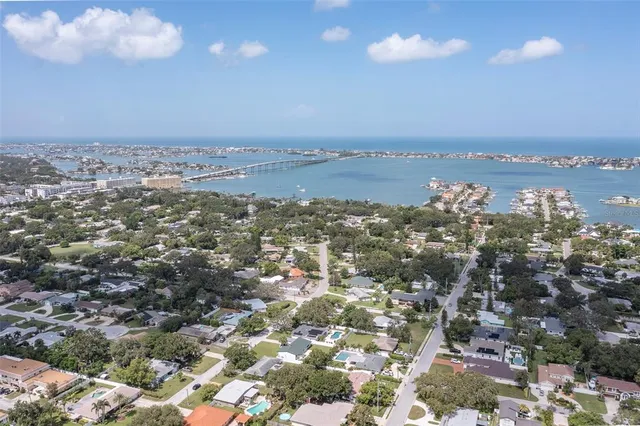 an aerial view of multiple house