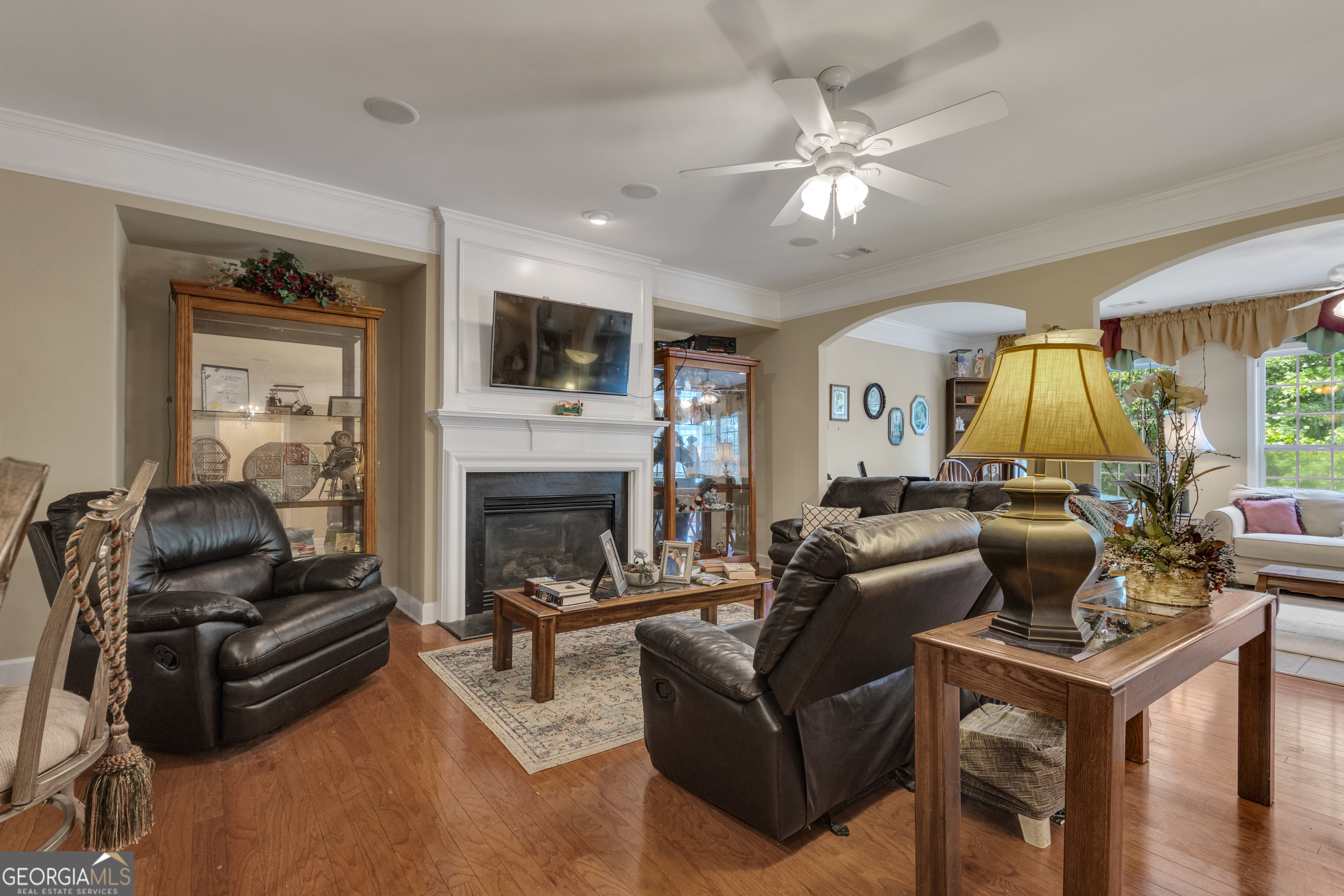 321 Anna Ruby Court Griffin, GA 30223 - Photo 22 of 81 a living room with furniture and a fireplace