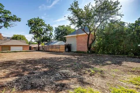 a backyard of a house