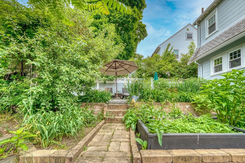 14 Paul Road Medford, MA 02155 - Photo 30 of 42 a view of a garden with pathway