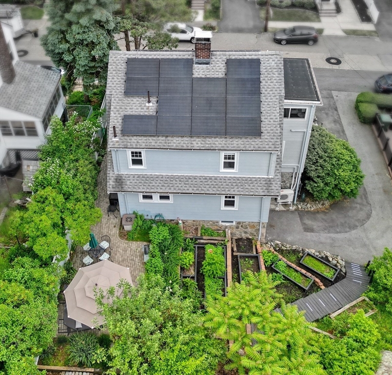 14 Paul Road Medford, MA 02155 - Photo 36 of 42 an aerial view of a house with yard and sitting area