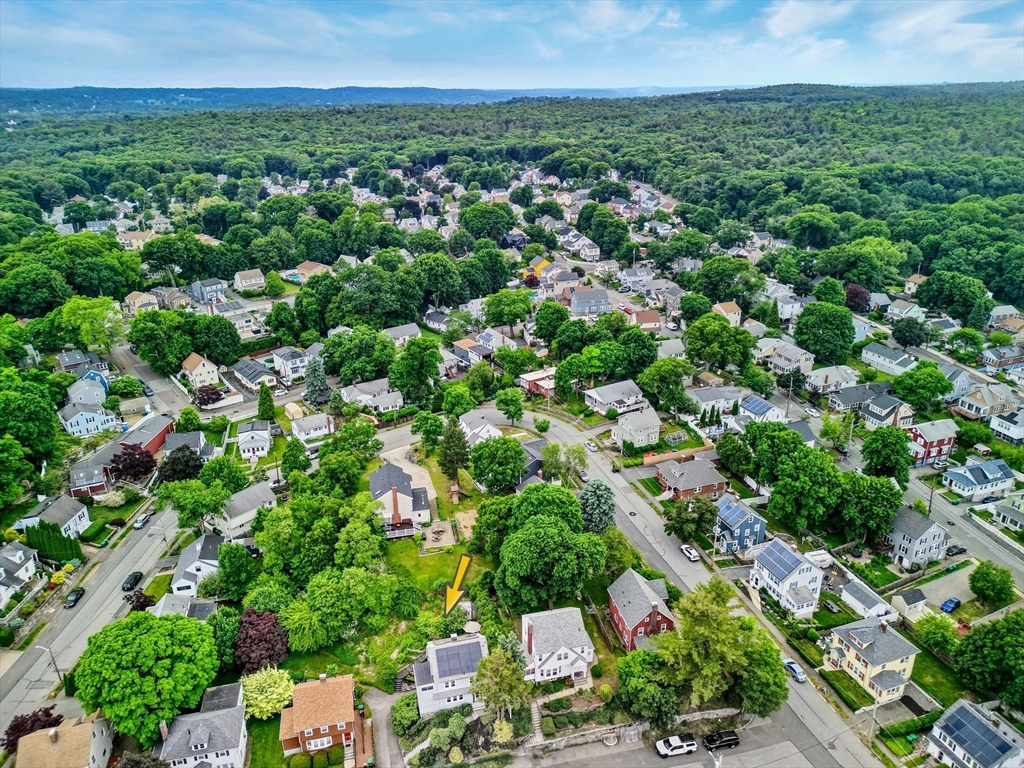 14 Paul Road Medford, MA 02155 - Photo 41 of 42 an aerial view of residential houses with outdoor space and trees