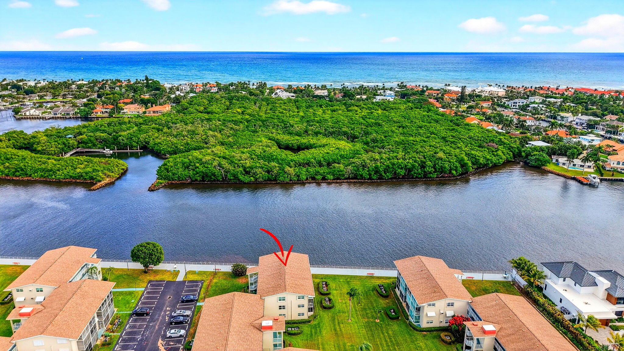770 Horizon Street East, Unit 311 Boynton Beach, FL 33435 - Photo 6 of 52 an aerial view of a house with a lake view