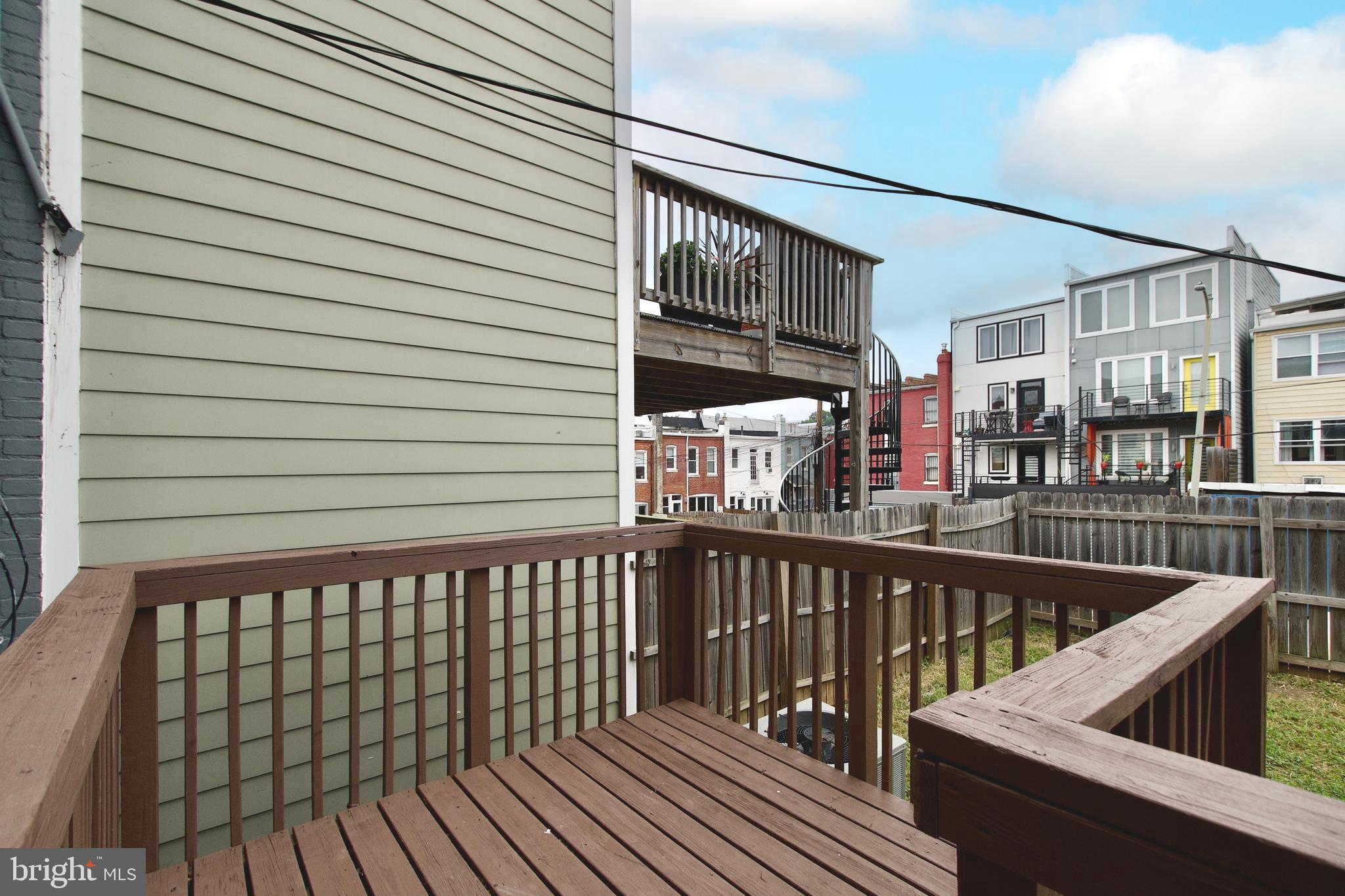 116 Todd Place Northeast Washington, DC 20002 - Photo 29 of 34 a view of balcony with wooden floor