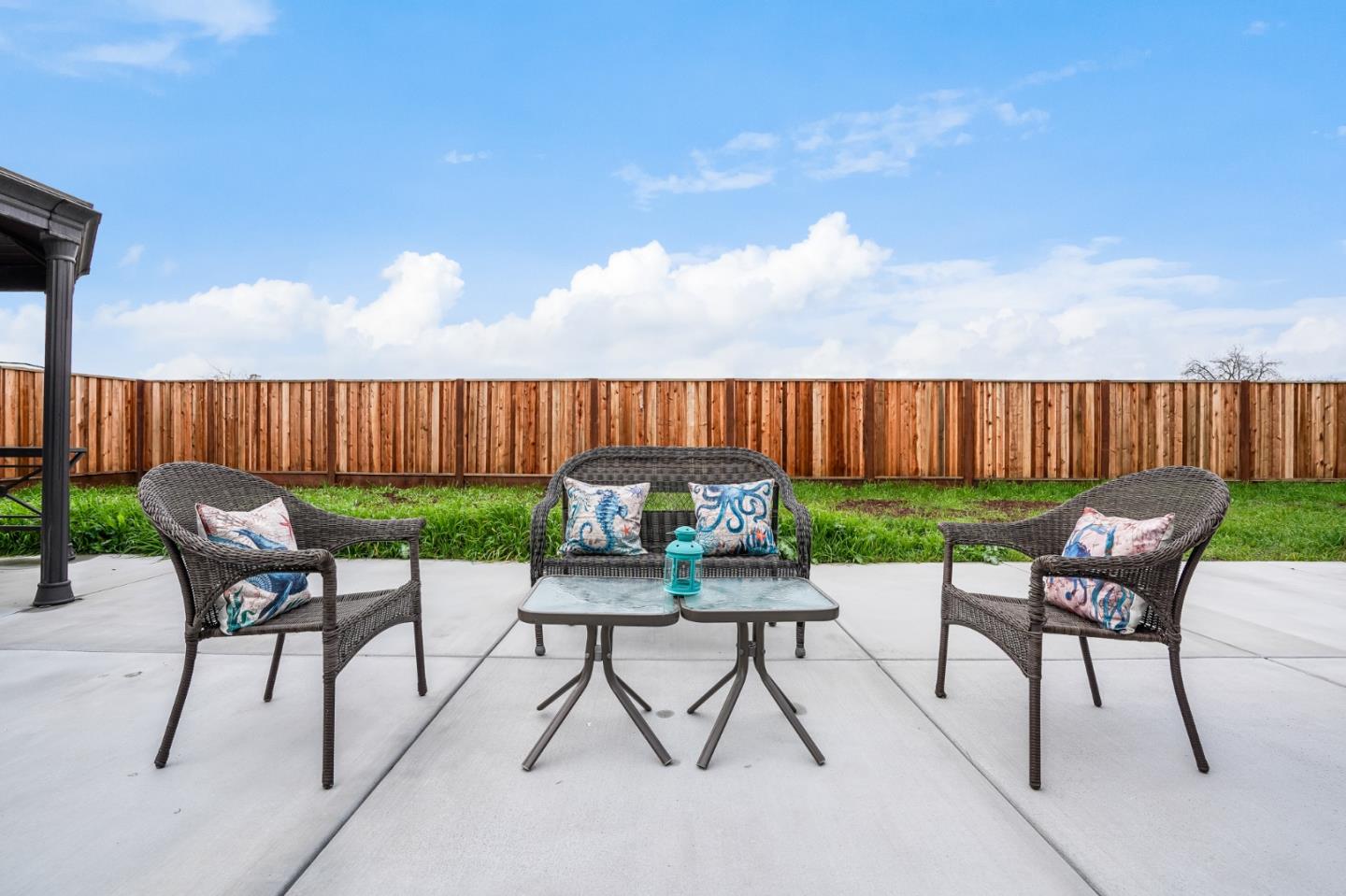 17675 Laurel Road Morgan Hill, CA 95037 - Photo 41 of 48 a view of chairs and table in backyard