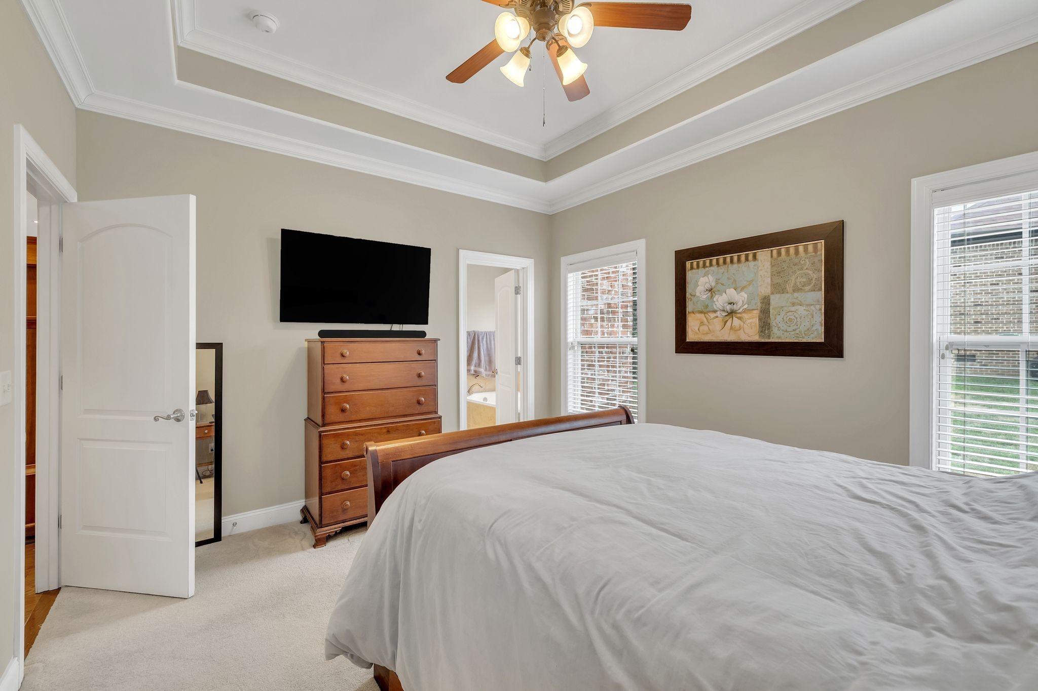 2009 Sunflower Drive Spring Hill, TN 37174 - Photo 11 of 34 a bedroom with a bed and a flat screen tv