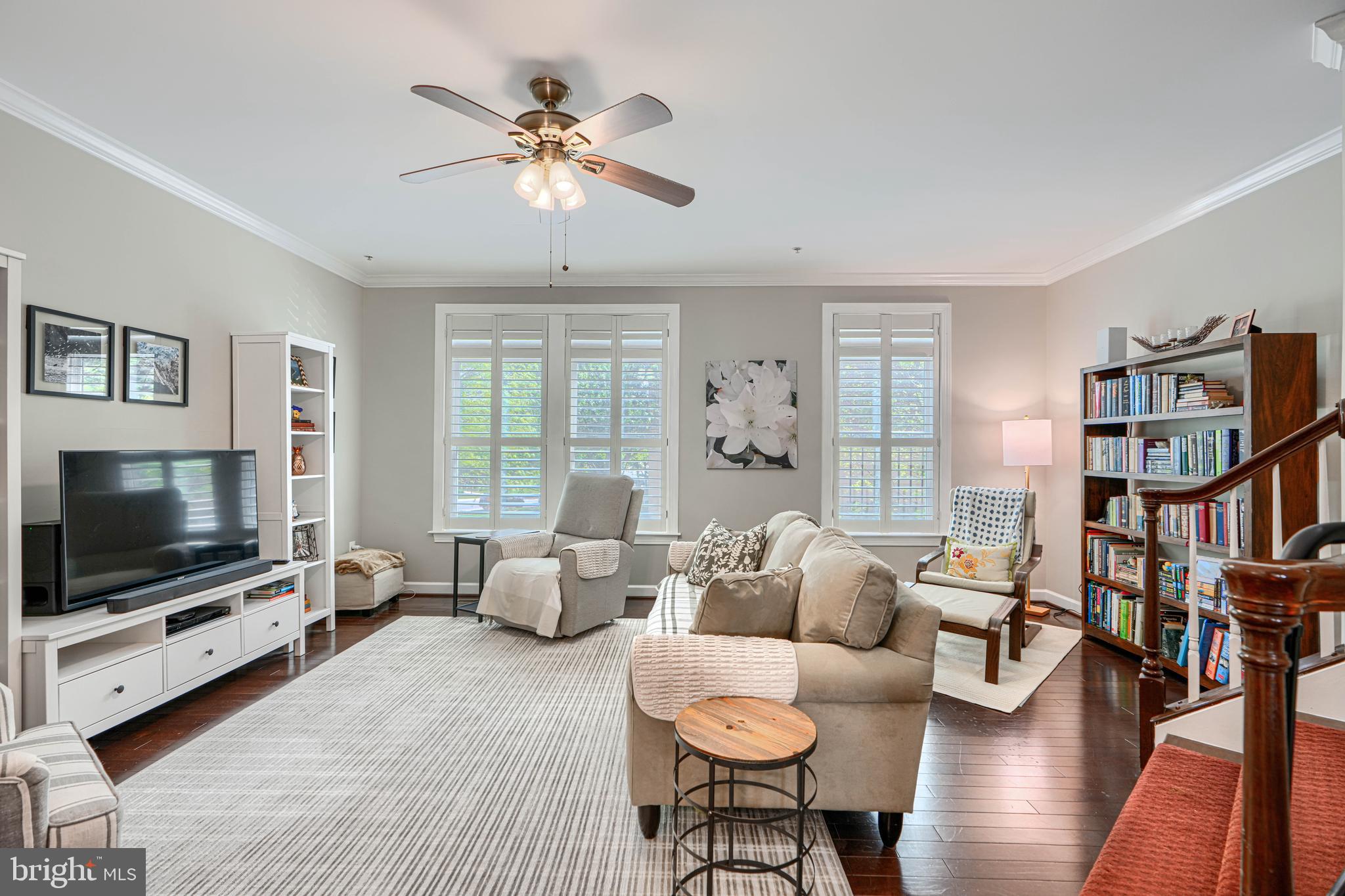 432 Grand Street Gaithersburg, MD 20878 - Photo 12 of 48 a living room with furniture and a flat screen tv