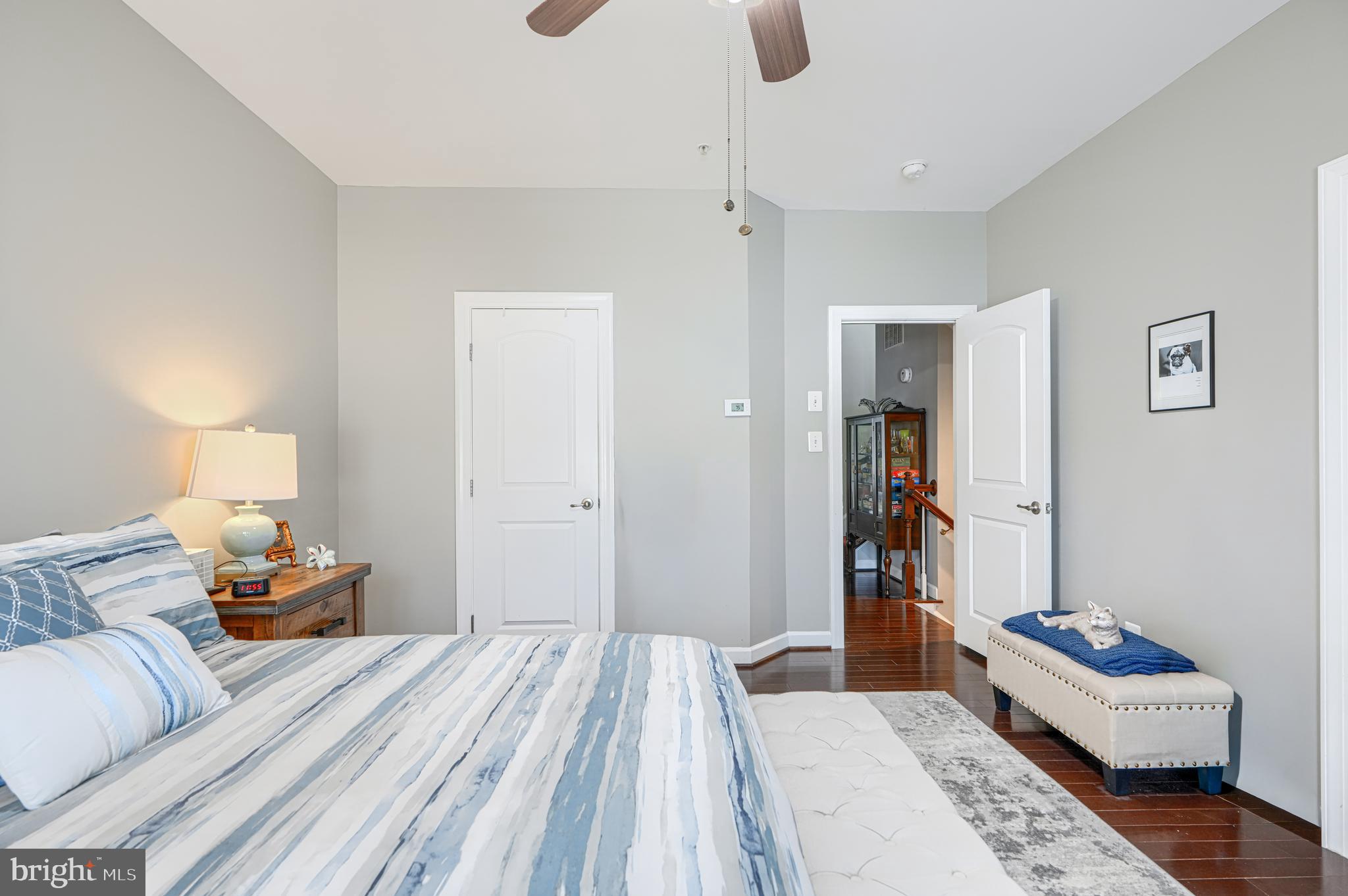 432 Grand Street Gaithersburg, MD 20878 - Photo 31 of 48 a bedroom with a bed and wooden floor