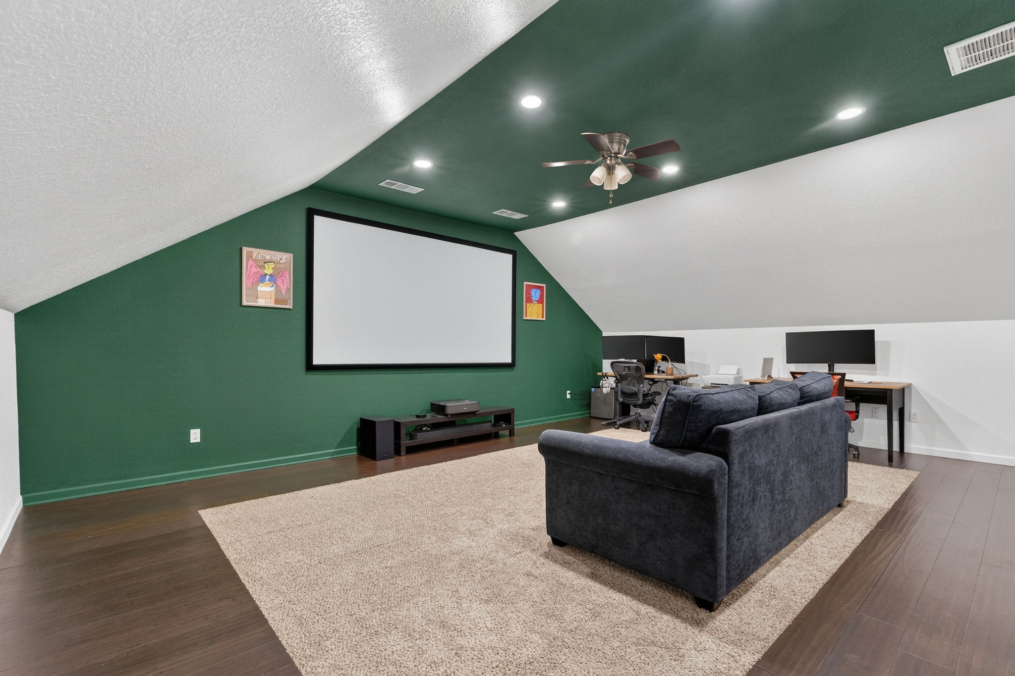 117 Lakota Pass Austin, TX 78738 - Photo 10 of 18 Spacious theatre room with plenty of room for movie nights, gaming, or simply relaxing and unwinding.