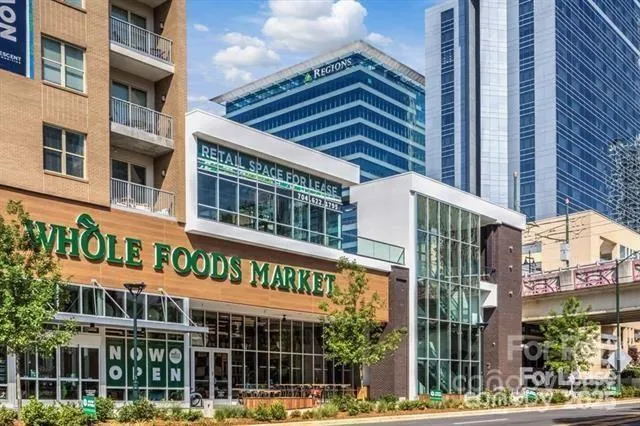 a view of a building with a street