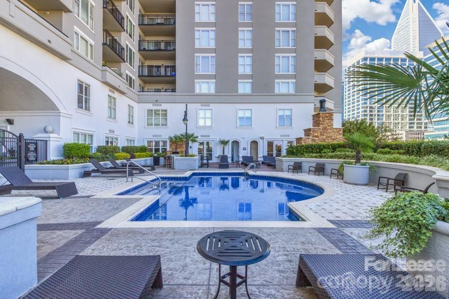 909 Camden Grandview Road, Unit B6A Charlotte, NC 28202 - Photo 2 of 23 a view of a swimming pool with a patio