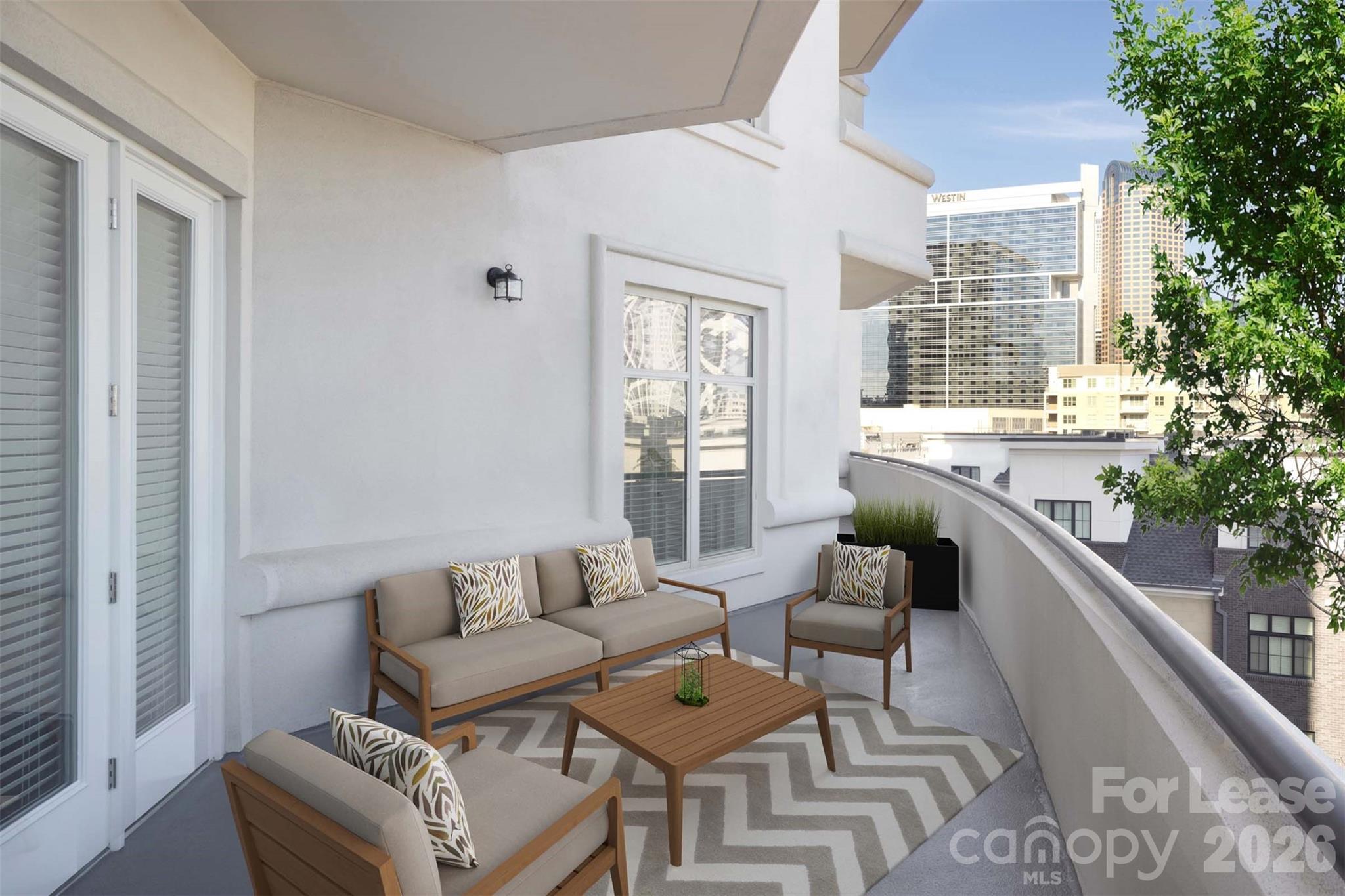 909 Camden Grandview Road, Unit B6A Charlotte, NC 28202 - Photo 23 of 23 a living room with furniture and a large window