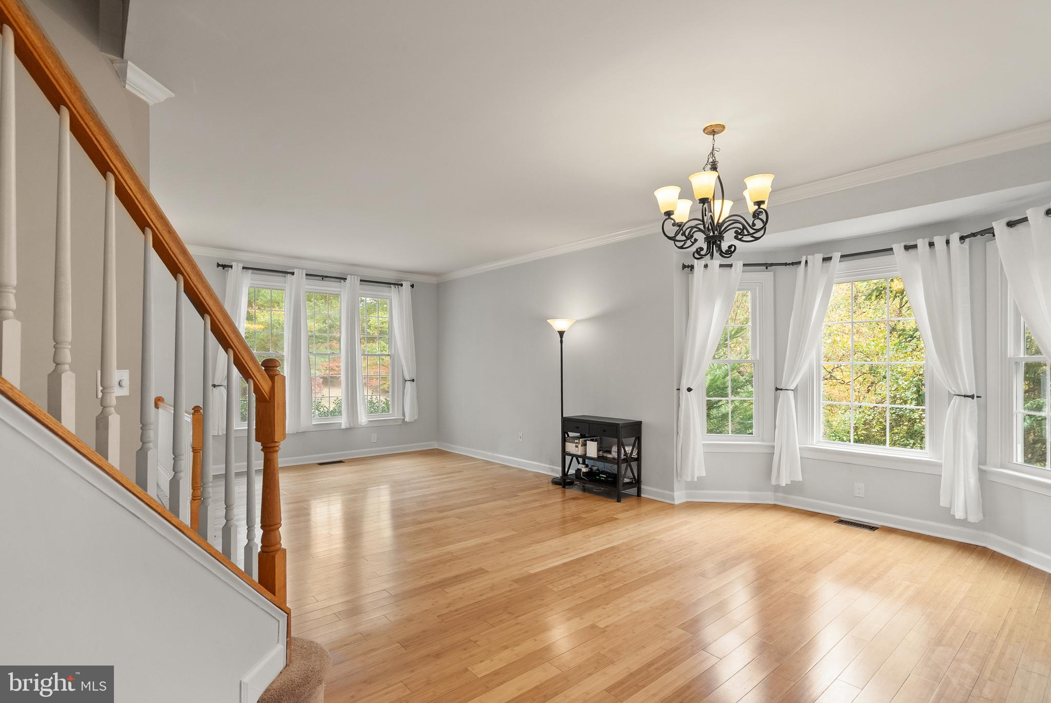 3601 Ransom Place Alexandria, VA 22306 - Photo 16 of 60 a view of empty room with wooden floor and fan