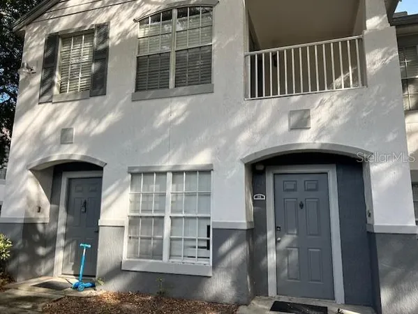 a front view of a building