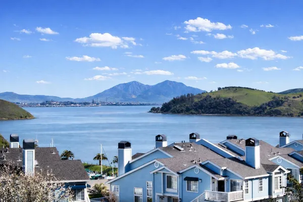 a view of a house with a lake view