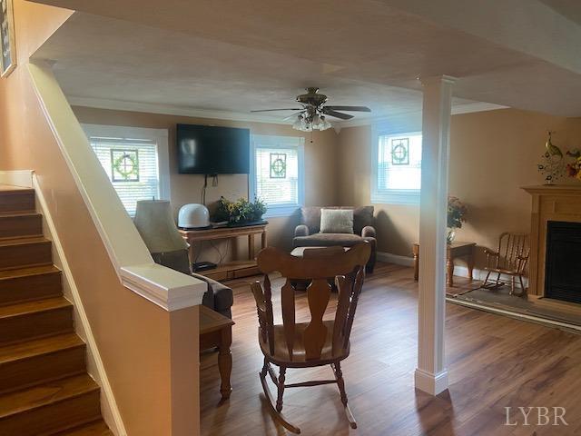 1934 New Chapel Road Rustburg, VA 24588 - Photo 32 of 80 a view of a dining room with furniture and a chandelier