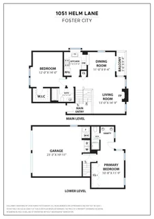 $1,188,000 | 1051 Helm Lane, Foster City, CA 94404