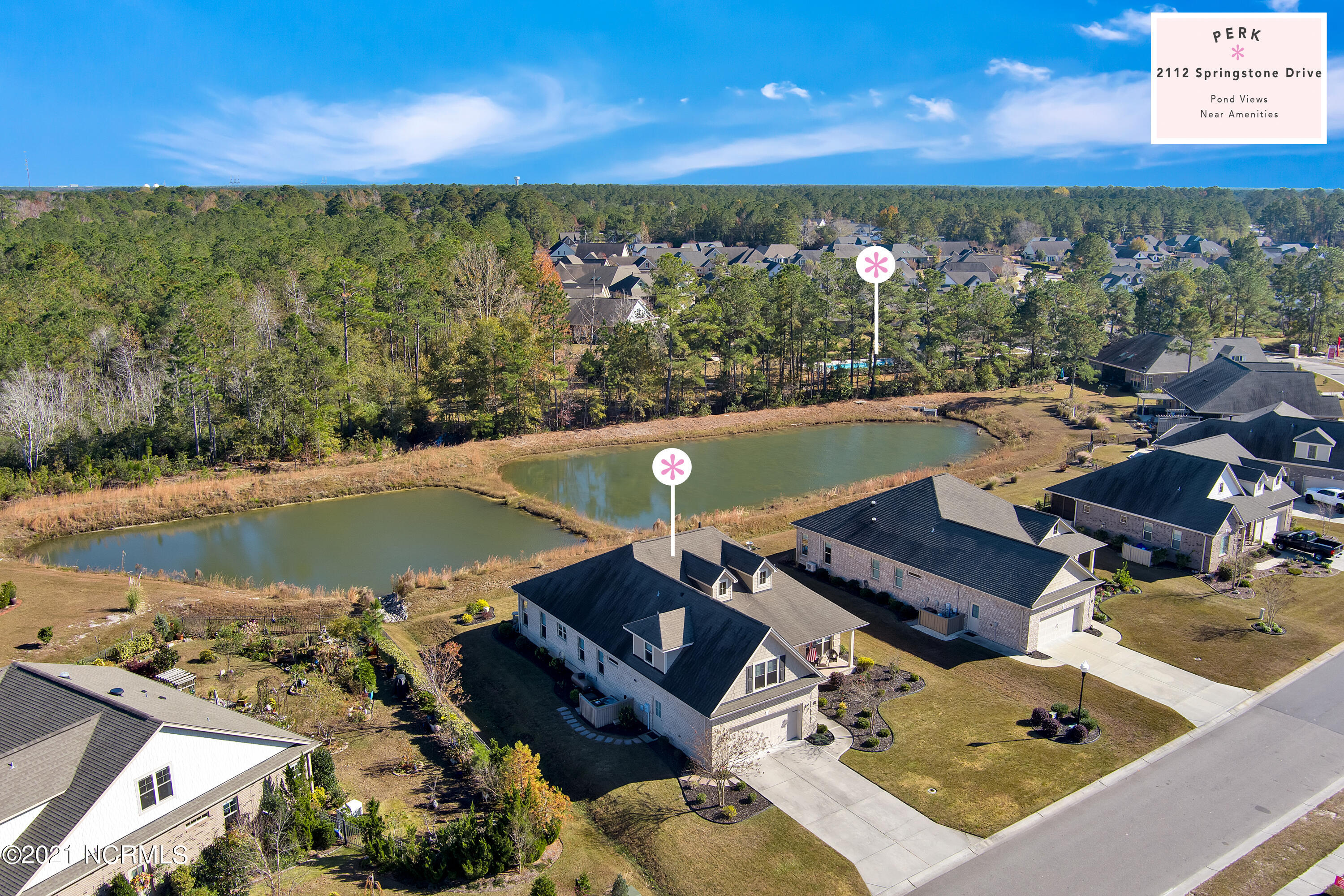 2112 Springstone Drive Leland, NC 28451 - Photo 42 of 45 2112SpringstoneDriveSkyView-01