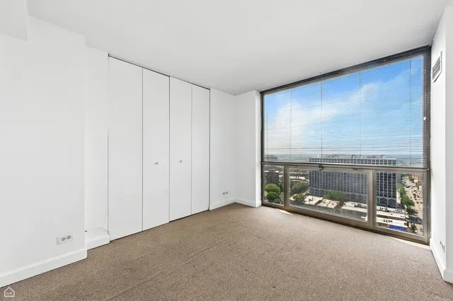 a view of a room with window