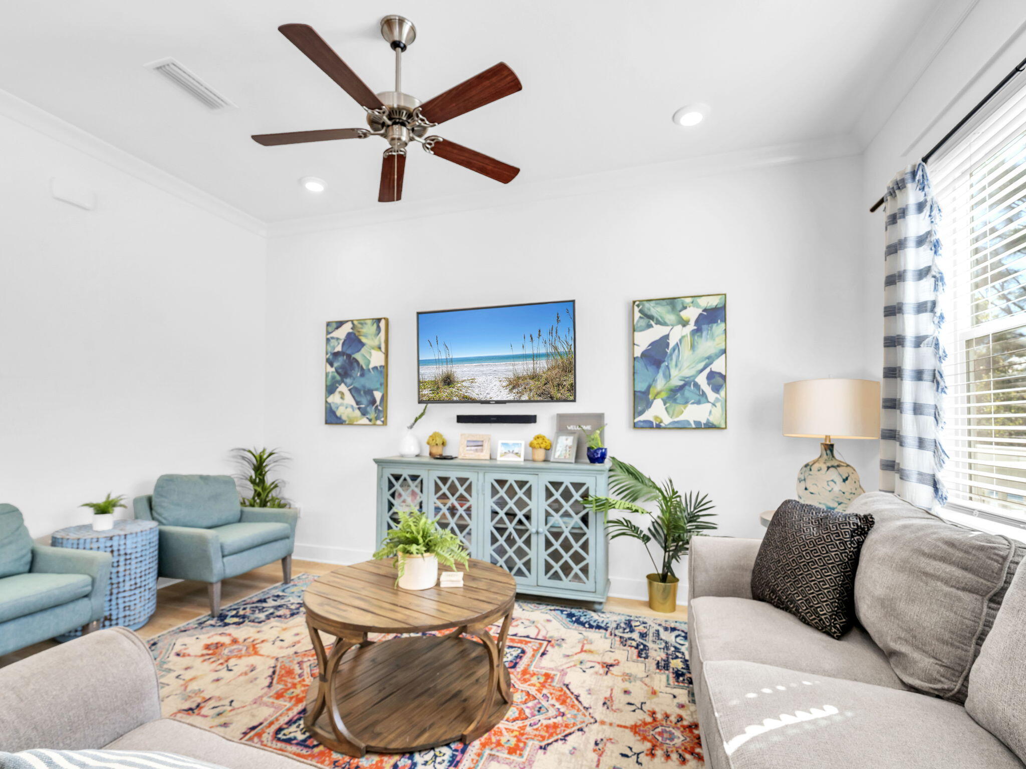 282 Milestone Dr Inlet Beach, Unit B Inlet Beach, FL 32461 - Photo 9 of 42 a living room with furniture and a window