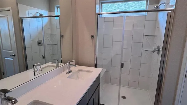 an empty room that has a window