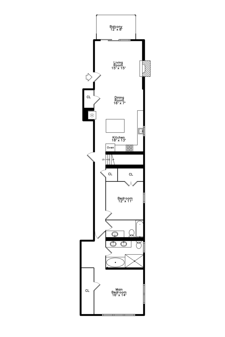 1242 West Jackson Boulevard, Unit 1W Chicago, IL 60607 - Photo 23 of 24 a picture of a bathroom with a shower and a mirror