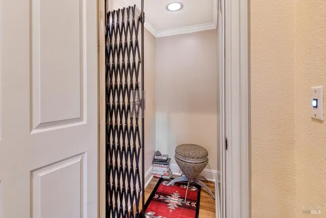 a view of a hallway with interior of the house