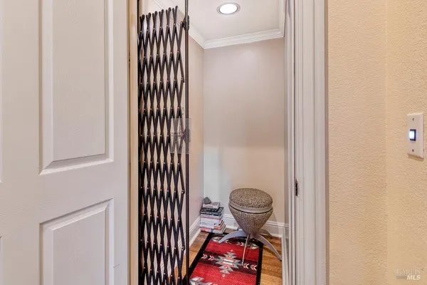 a view of a hallway with interior of the house