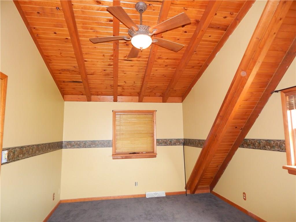 350 Plum Run Road Canonsburg, PA 15317 - Photo 11 of 20 Second Floor Bedroom with cedar vaulted ceiling and walk in closet