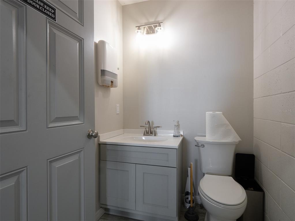 15225 Northwest 112th Place Road Morriston, FL 32668 - Photo 31 of 39 a bathroom with a toilet a sink and mirror