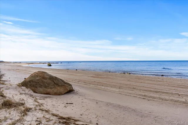 a view of beach and ocean