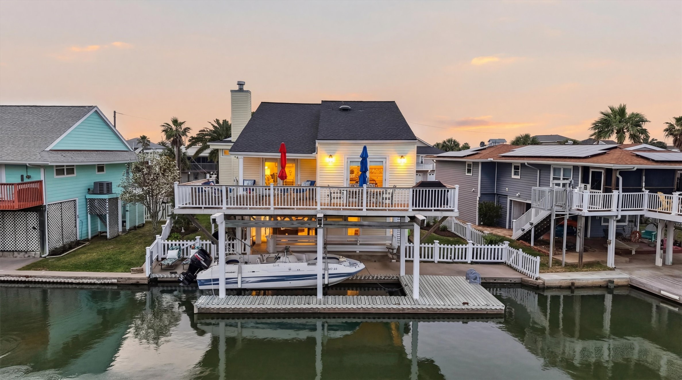16635 Jamaica Cove Road Jamaica Beach, TX 77554 - Photo 44 of 45 Boating home at sunset may become your favorite daily ritual.
