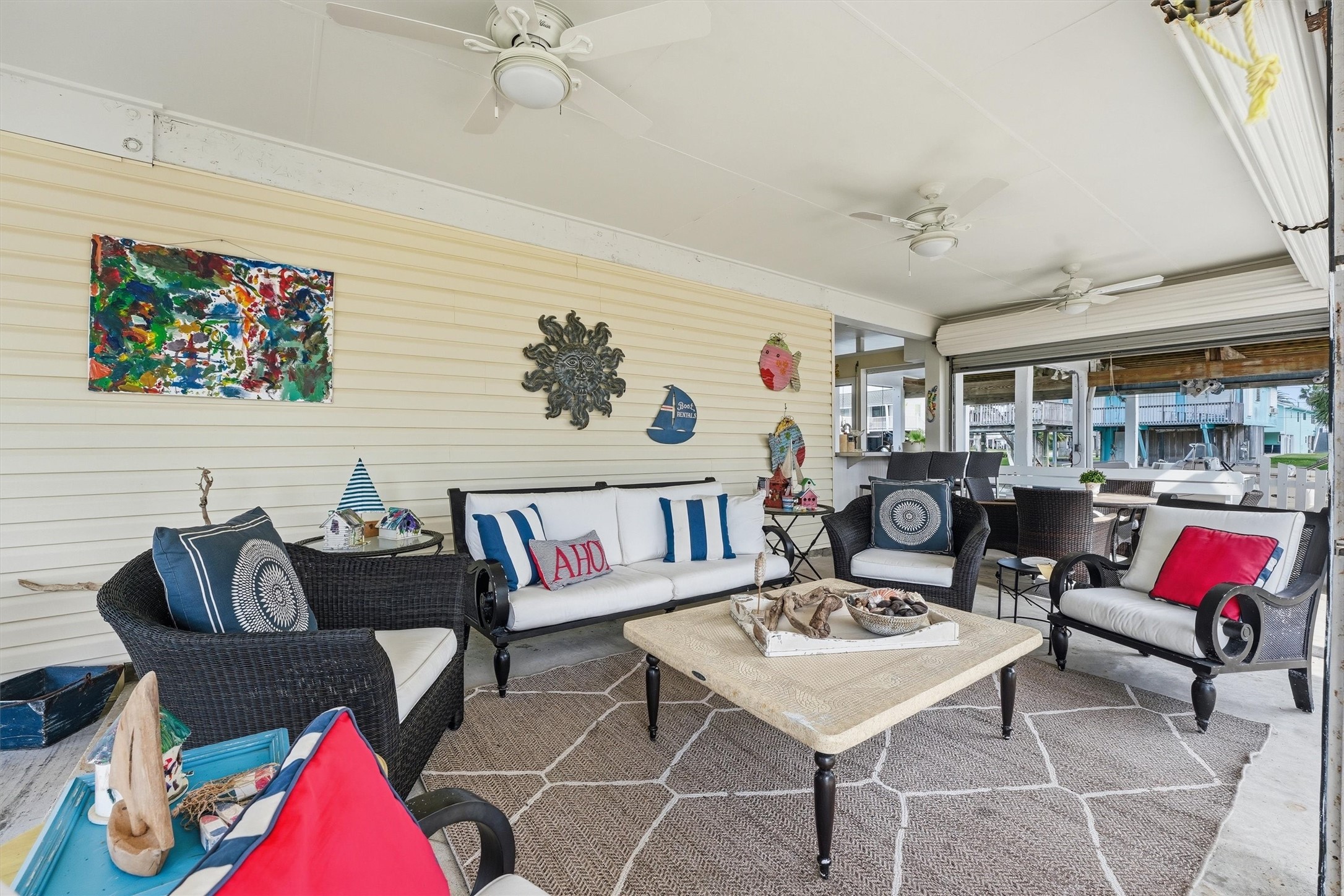 16635 Jamaica Cove Road Jamaica Beach, TX 77554 - Photo 7 of 45 a living room with furniture and rug