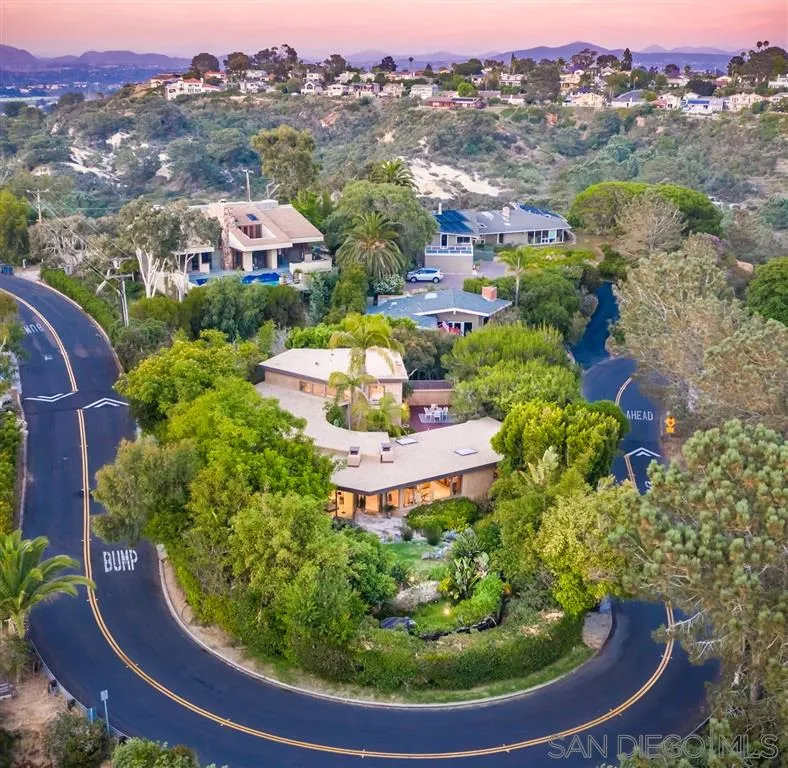 945 Crest Road Del Mar, CA 92014 - Photo 22 of 23 a view of a lake with a mountain in the background