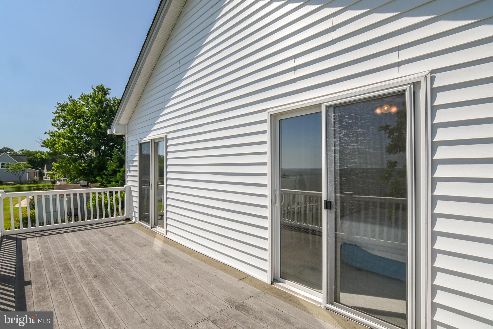 182 Shellfield Lane Colonial Beach, VA 22443 - Photo 40 of 48 Balcony Entrance from 2 Bedrooms