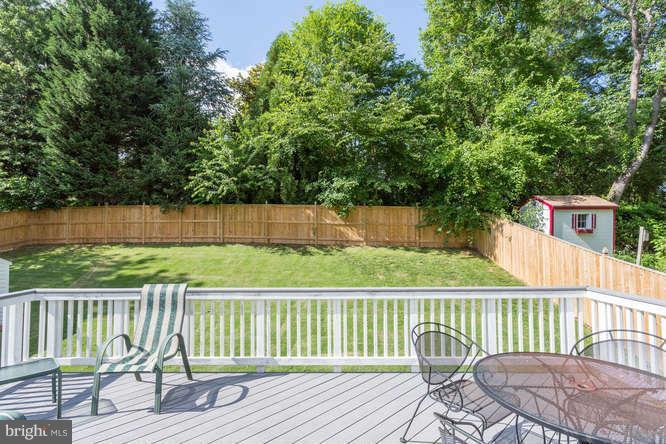 9522 Kirkfield Road Burke, VA 22015 - Photo 22 of 23 a view of a wooden deck with chairs