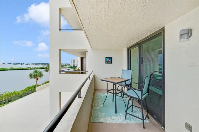 a view of a lake with a city view