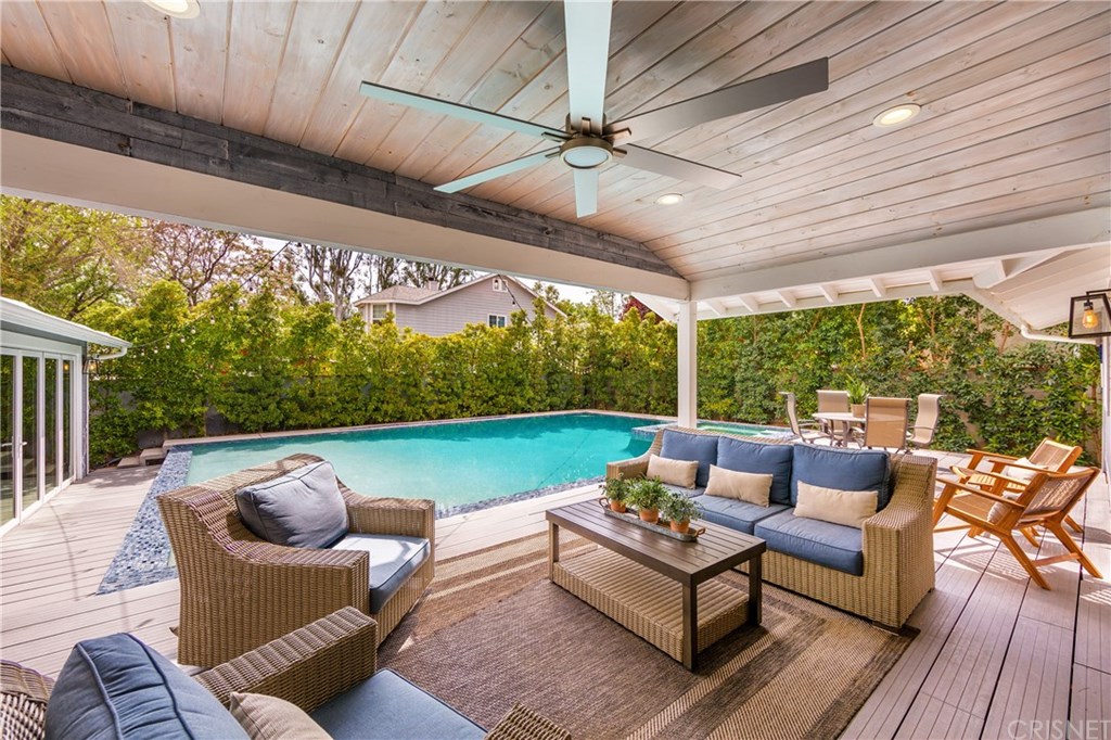 24344 Valley Street Newhall, CA 91321 - Photo 27 of 49 covered deck with pool