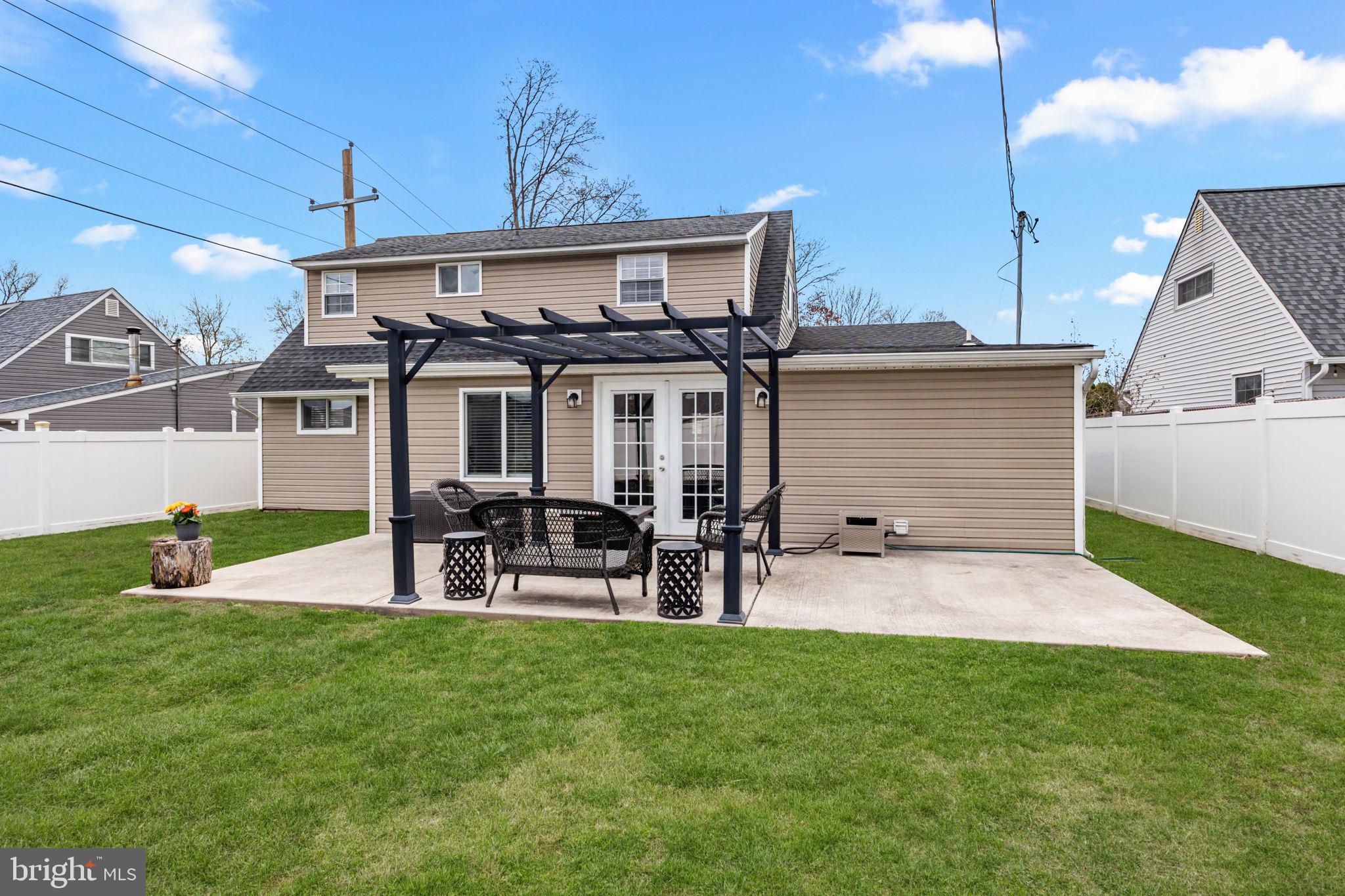 118 Plumtree Road Levittown, PA 19056 - Photo 30 of 39 Back Patio and Pergola