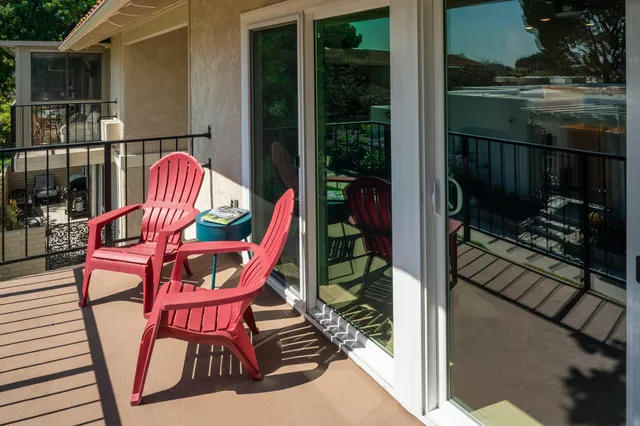 a view of balcony and patio