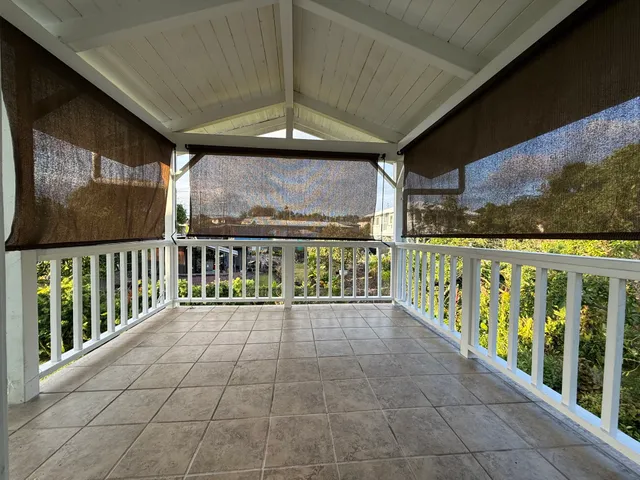 a view of a porch