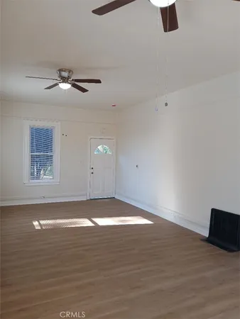 a view of a room with an empty space