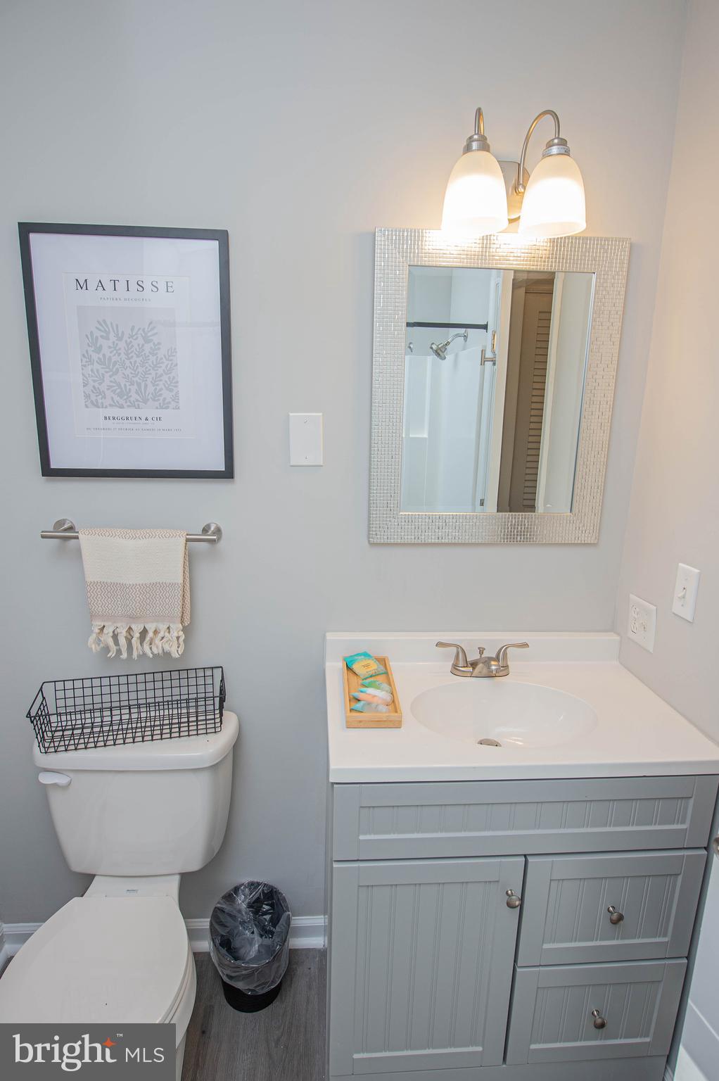 414 Pine Bluff Road Salisbury, MD 21801 - Photo 74 of 91 a bathroom with a sink and a mirror