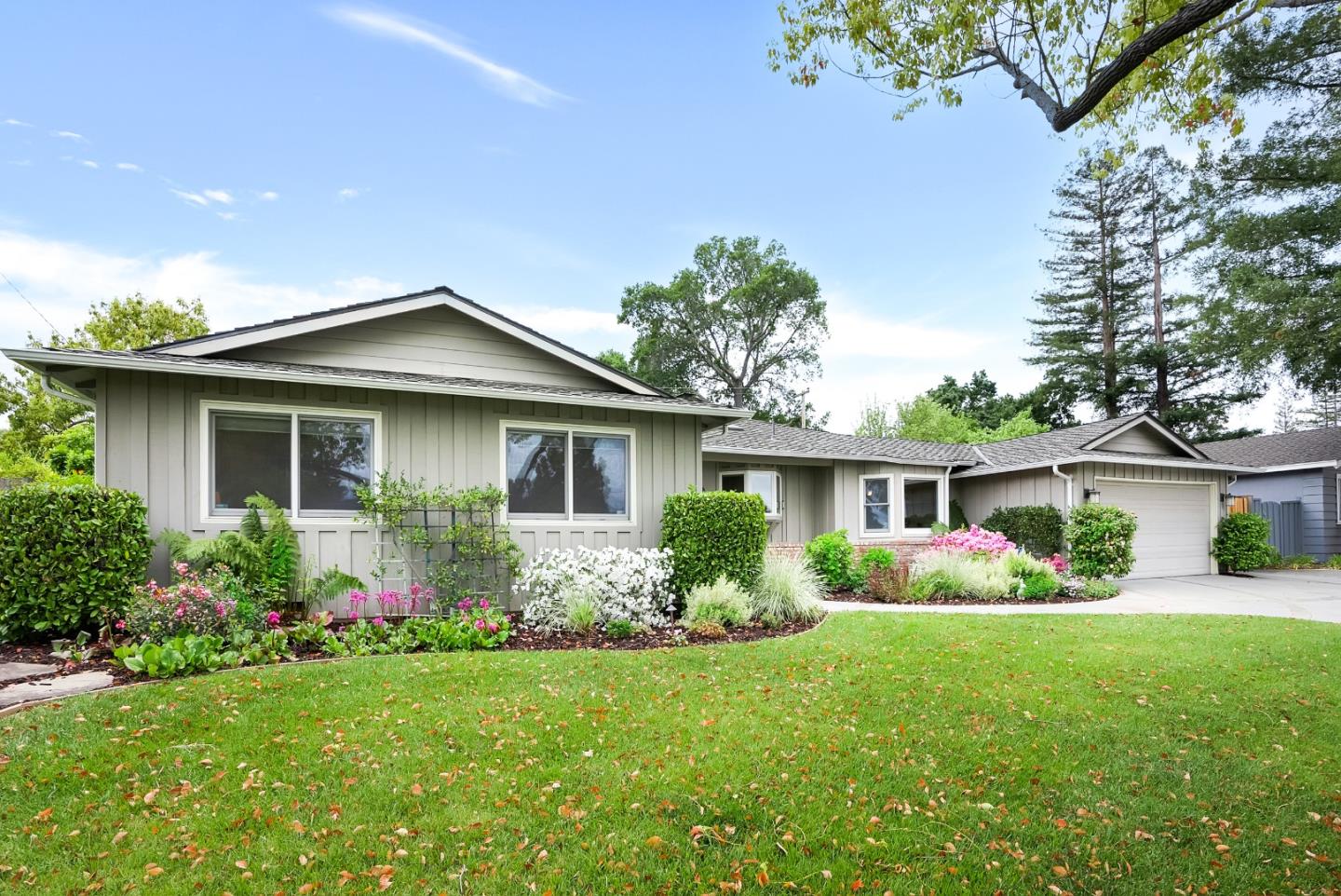 830 Cherrystone Drive Los Gatos, CA 95032 - Photo 2 of 28 front view of house with a yard