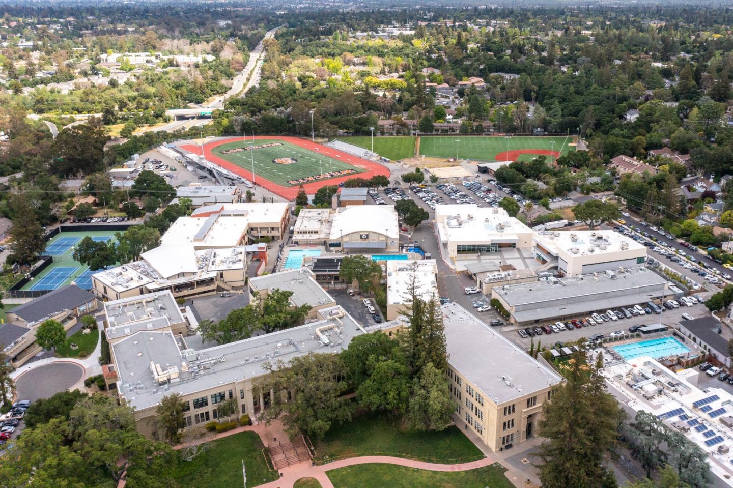 830 Cherrystone Drive Los Gatos, CA 95032 - Photo 27 of 28 an aerial view of a house with a garden