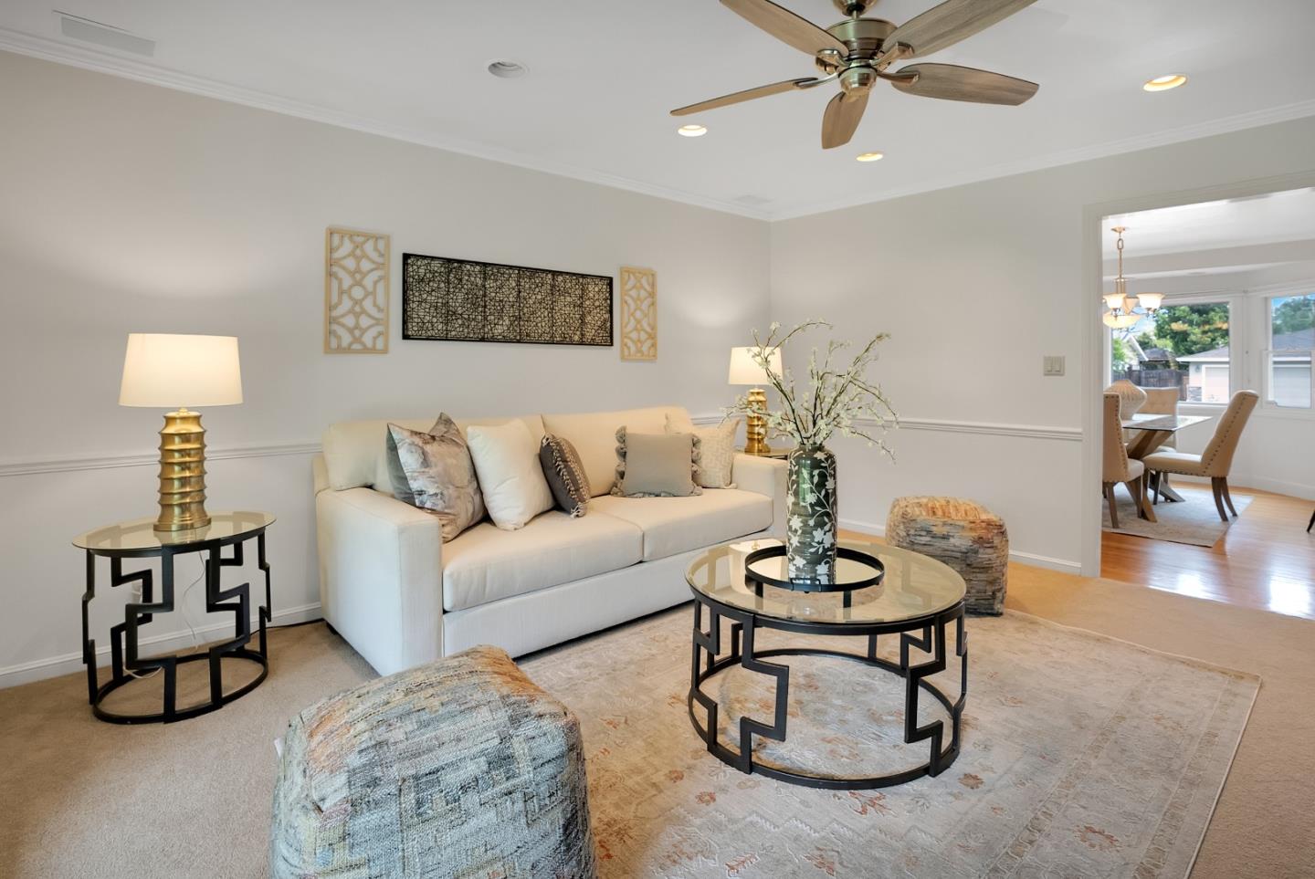 830 Cherrystone Drive Los Gatos, CA 95032 - Photo 10 of 28 a living room with furniture a rug and a table