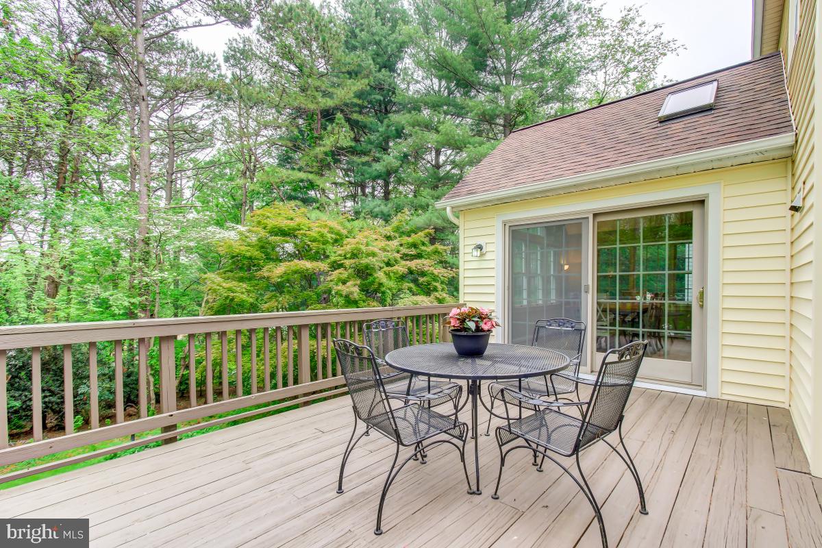 1808 Post Oak Trail Reston, VA 20191 - Photo 26 of 51 Deck Facing West + View of the Trees