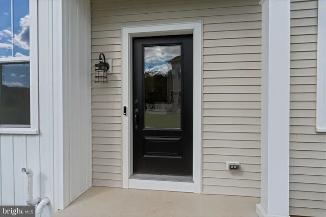 a view of a entryway door of the house