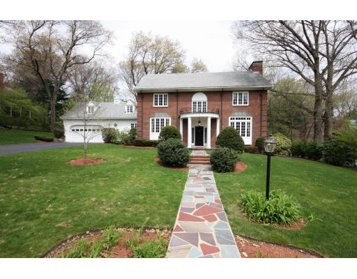 2 Amherst Road Belmont, MA 02478 - Photo 1 of 1 a front view of a house with a yard